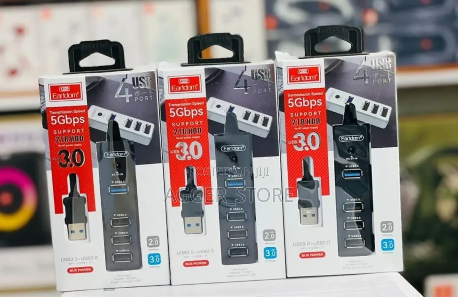 Earldom Usb 3.0 to Usb 3.0 4 in 1 Adapter Hub (5gbs Per Second)