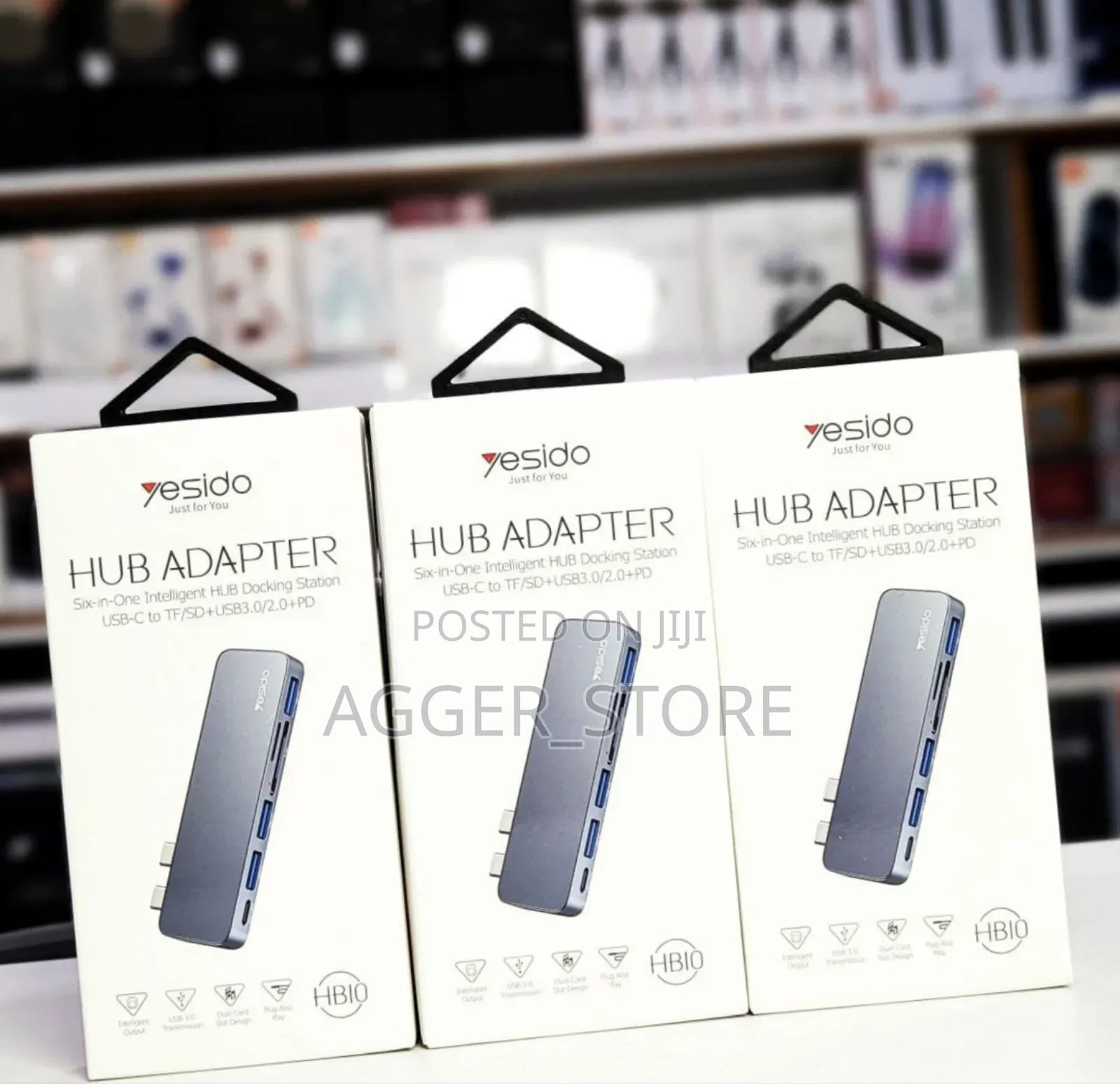 Yersido Hub Adapter (For Macbook) Type-C to Usb a (7 in 1)