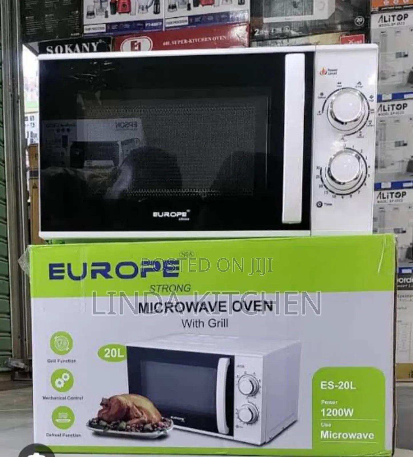Europe Strong Microwave Oven With Grill 20lts