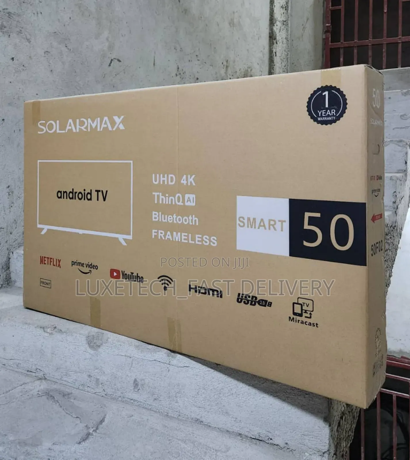 Solarmax 50" Smart Frameless Uhd Android Tv