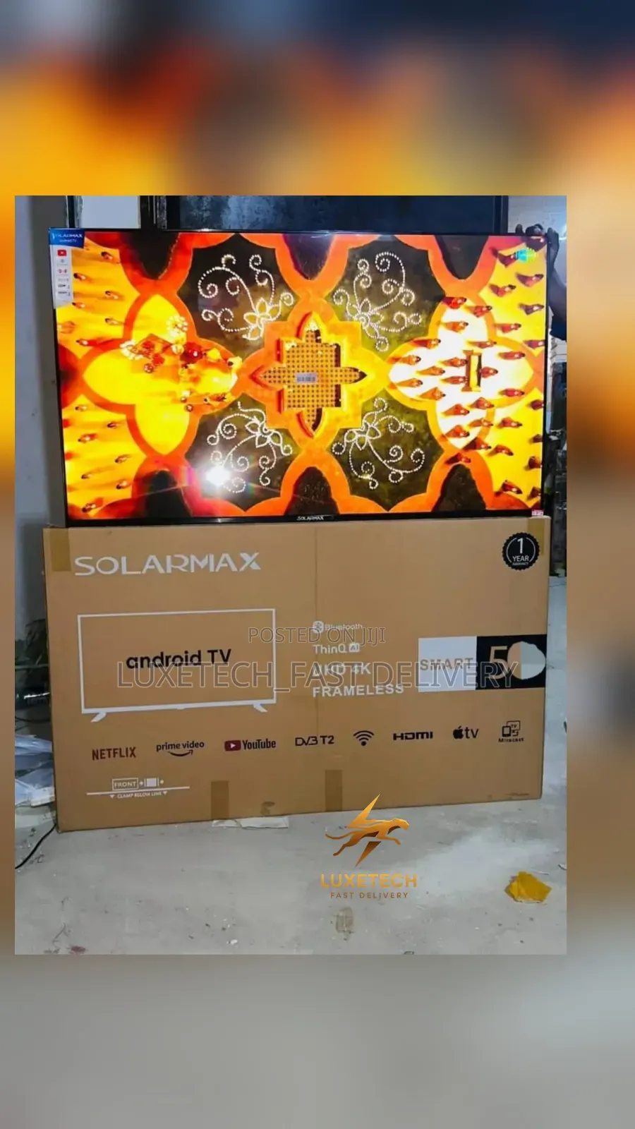 Solarmax 50" Smart Frameless Uhd Android Tv