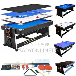 4in 1 Pool Table,Air Hockey,Table Tennis and Dining Top