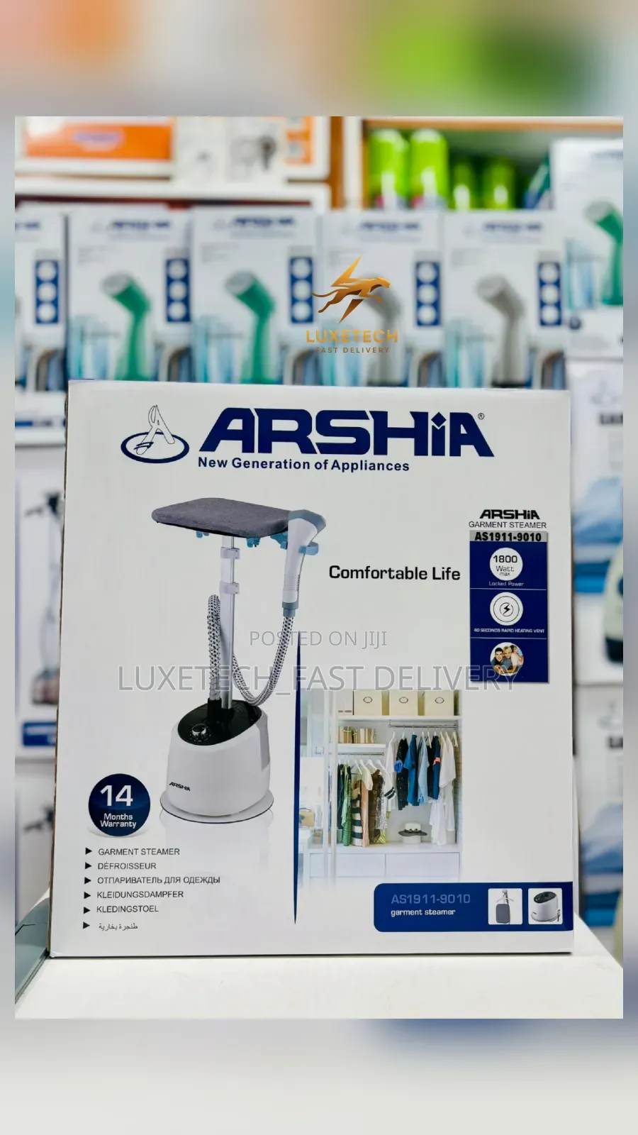 Arshia Garment Steamer 2l Water Tank