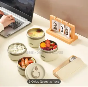 Four Lunch Box With Insulated Bag