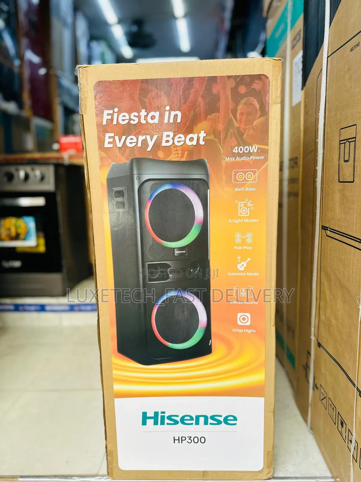 Hisense Portable Party Speaker 400w Max Audio Power (Rechargeable)