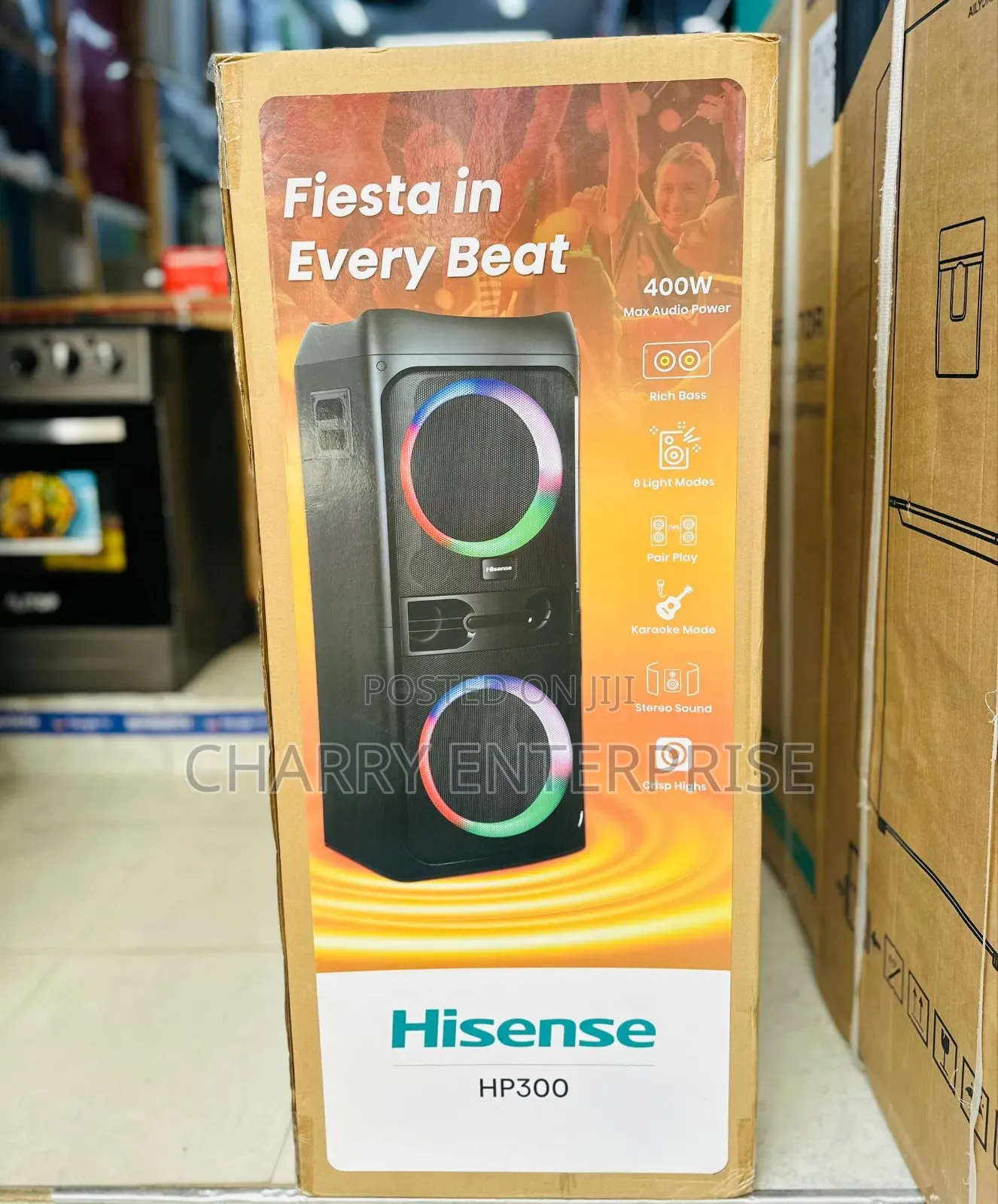 Rechargeable Hisense Fiesta Party Speaker 400w
Hp 300 With Dj Effects