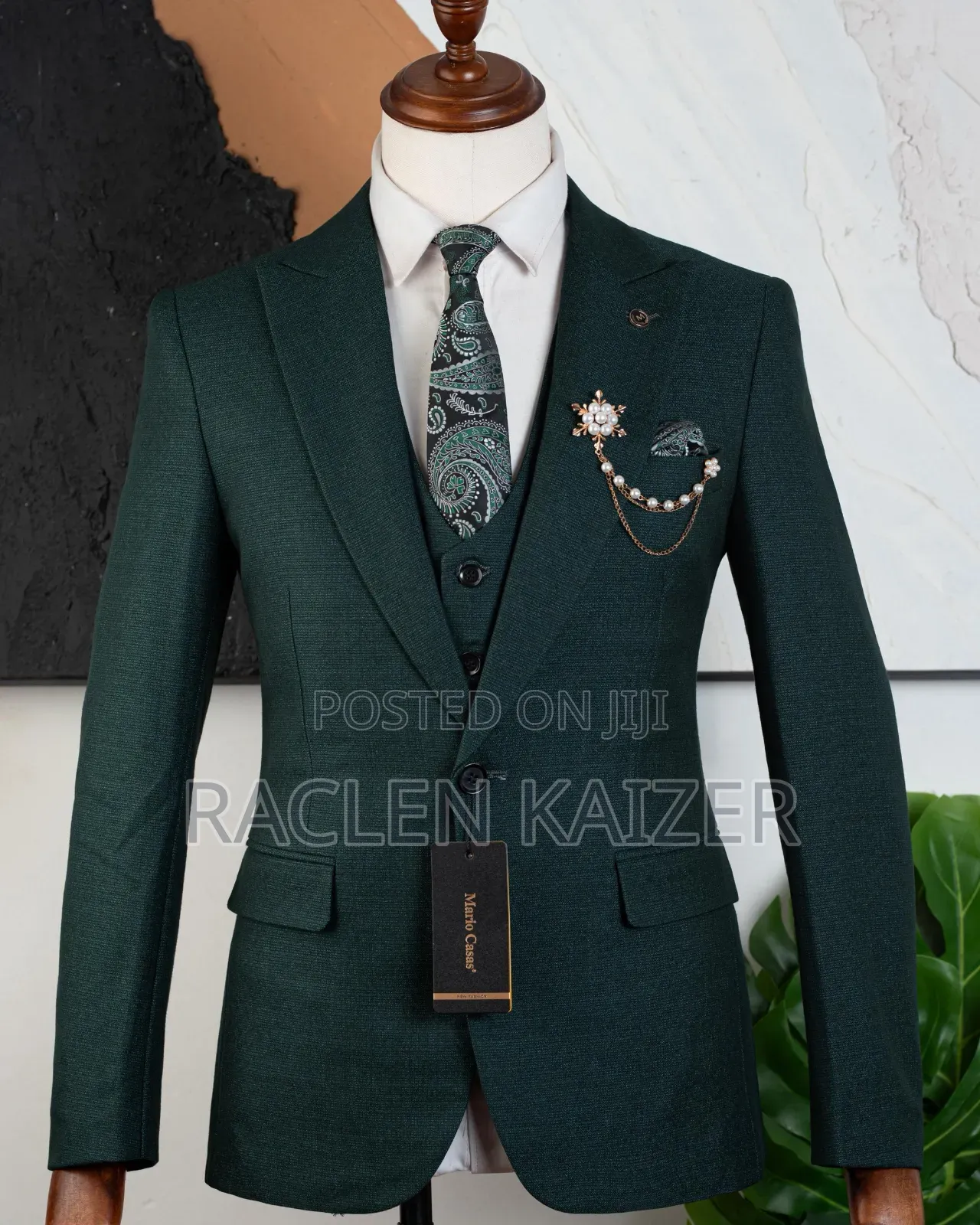 Rich Teal Three-Piece Suit