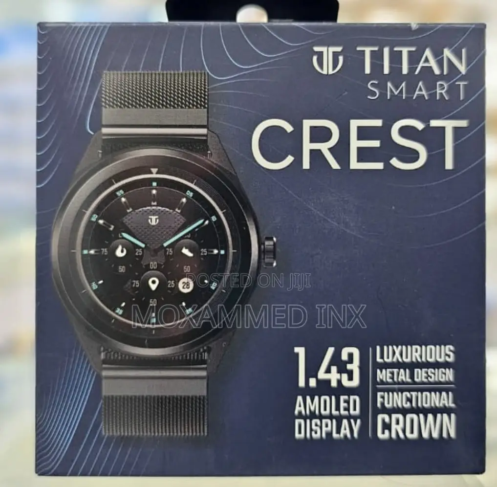 Titan Smartwatch Crest Model Rose Gold Metal Case