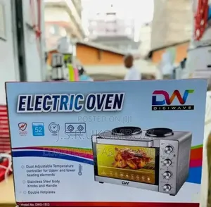 Electric Oven With Double Hot Plates 52l Dual Temperature Controller*