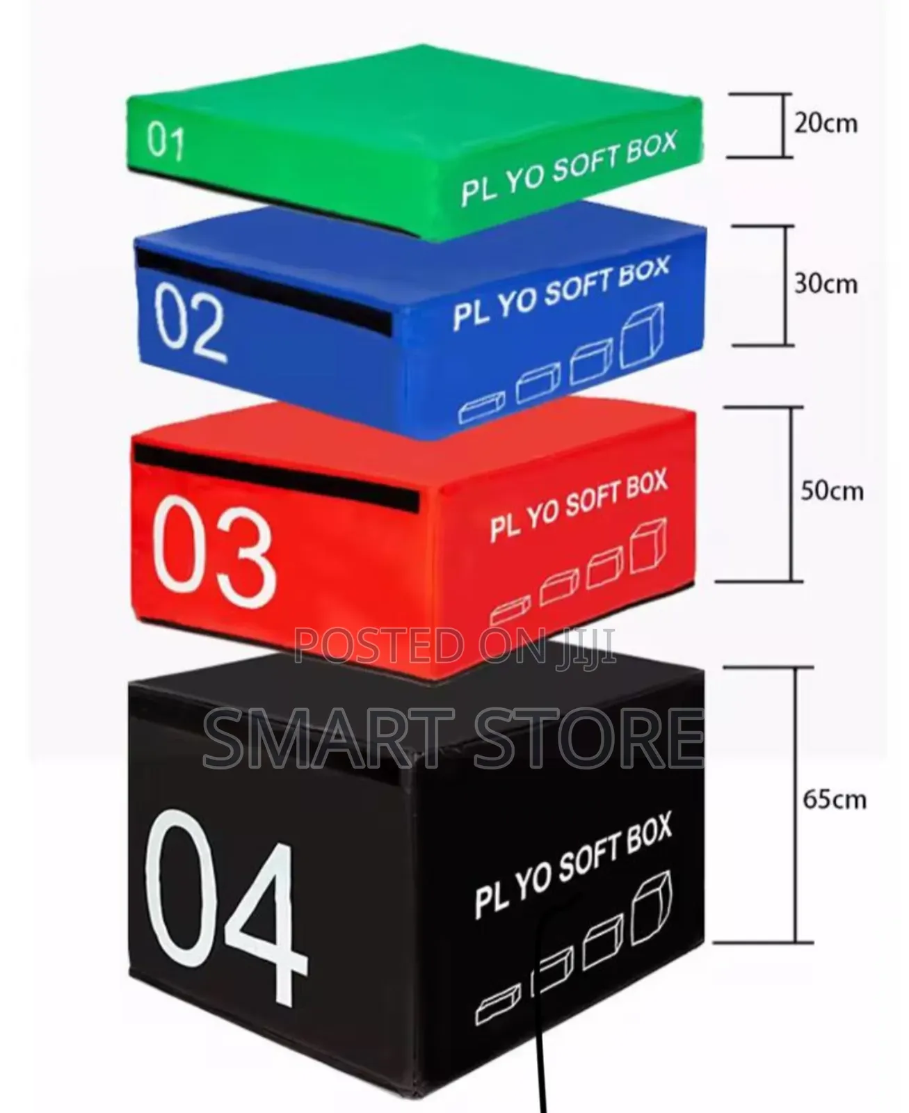 Plyo Soft Step Box Set – 4 PCS (Different Sizes)