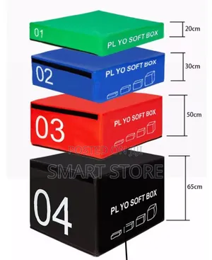 Plyo Soft Step Box Set – 4 PCS (Different Sizes)