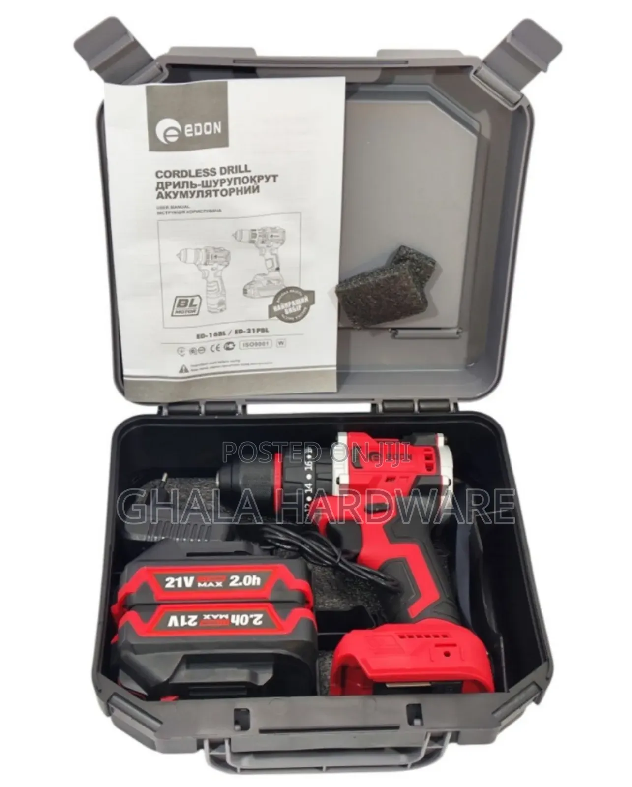 Edon Ed-Ad-21bl Brushless 21v Cordless Drill