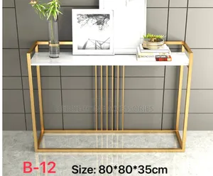 Metal Console Table Suitable for Hallway Entry _Mbao
