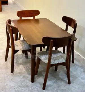Dinning Table Four Chairs Hardwood