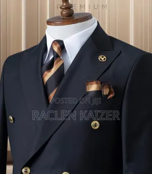 Black Suits With Gold Buttons