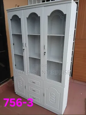 3 Doors Classic Cupboard / Cabinet for Home, Office, Restaurant Kabati