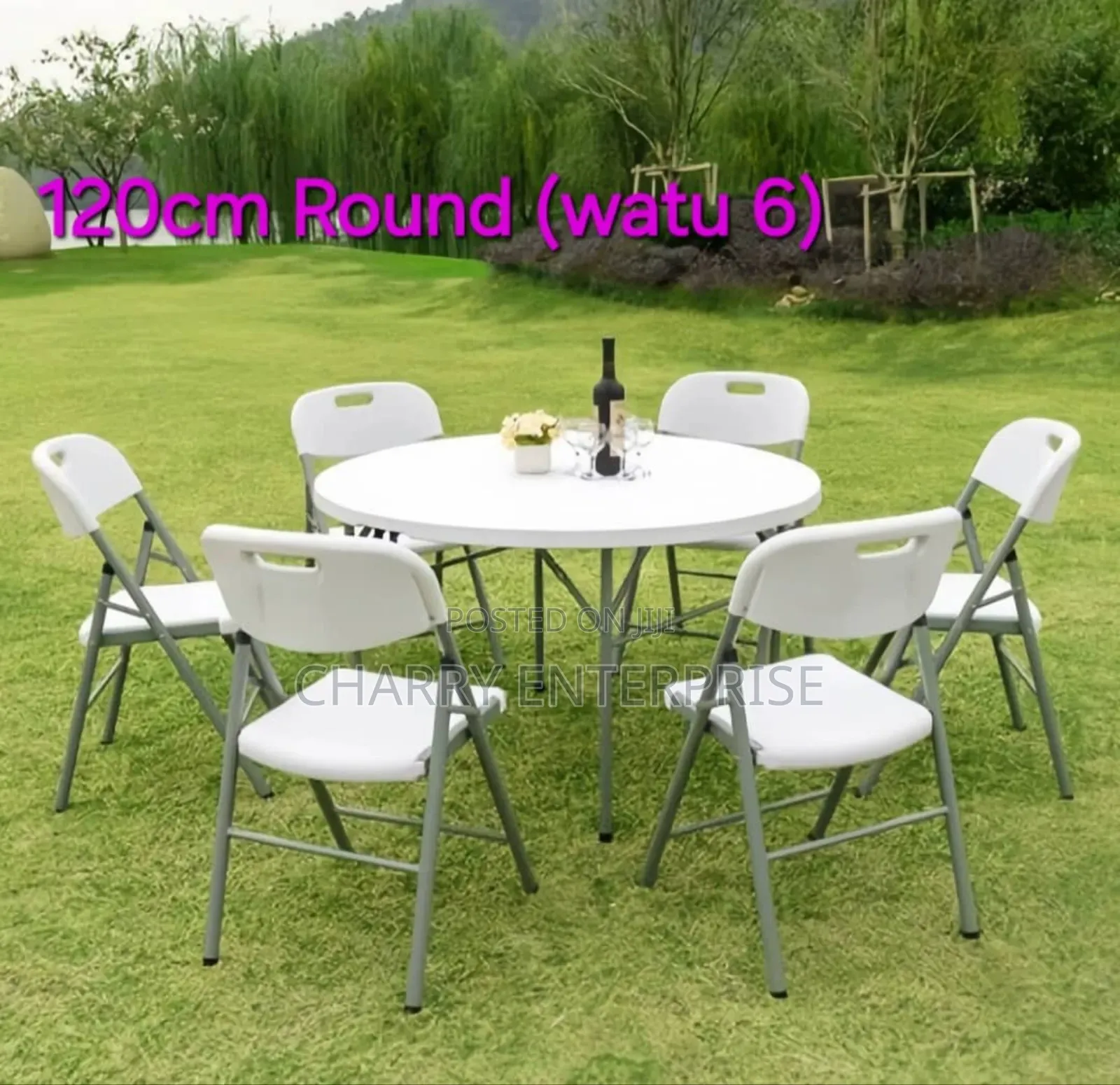 Classic Set of Foldable Table With 6 Chairs FPR Garden, Home Etc