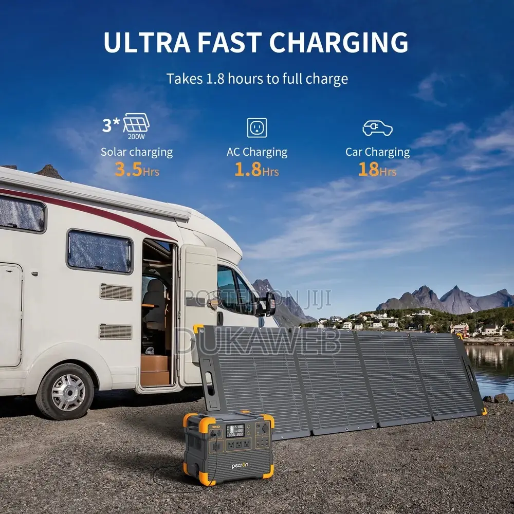 2200w Portable Solar System + 600w Solar Panel