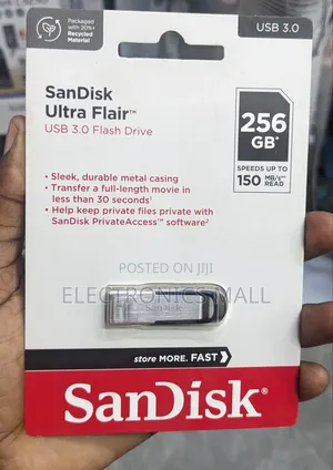 Sandisk Ultra Flair Usb 3.0 With Read 150mbps Flash Drive 256gb