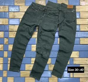 Men's Jeans Straight Colors Green
