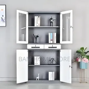 Modern Two-Tone Office Storage Cabinet