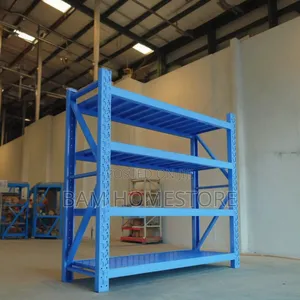 Heavy-Duty Steel Shelving Unit