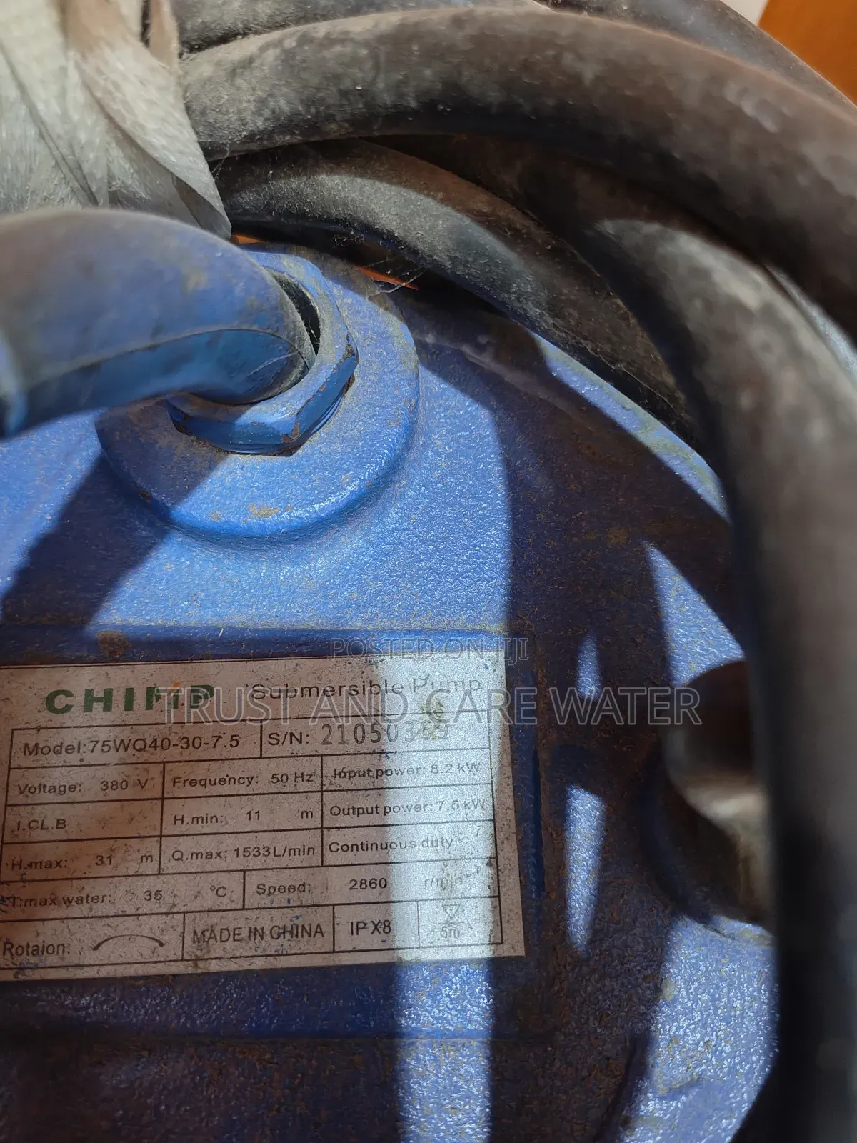 Chimp Sawege Pump 10hp ( 2inch)