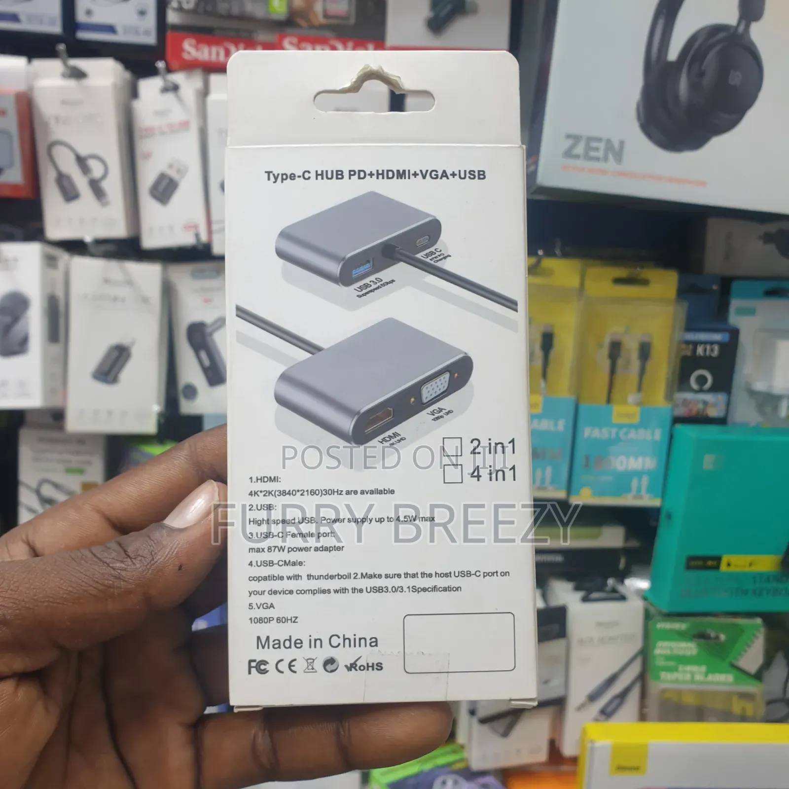 Docking Station 4 in 1