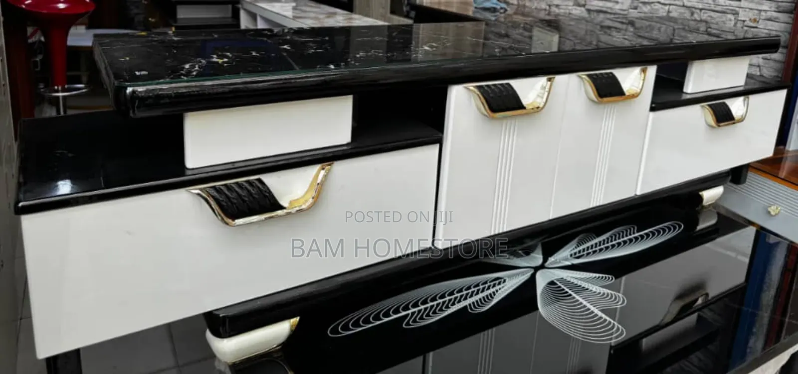 Marble Top Showcase