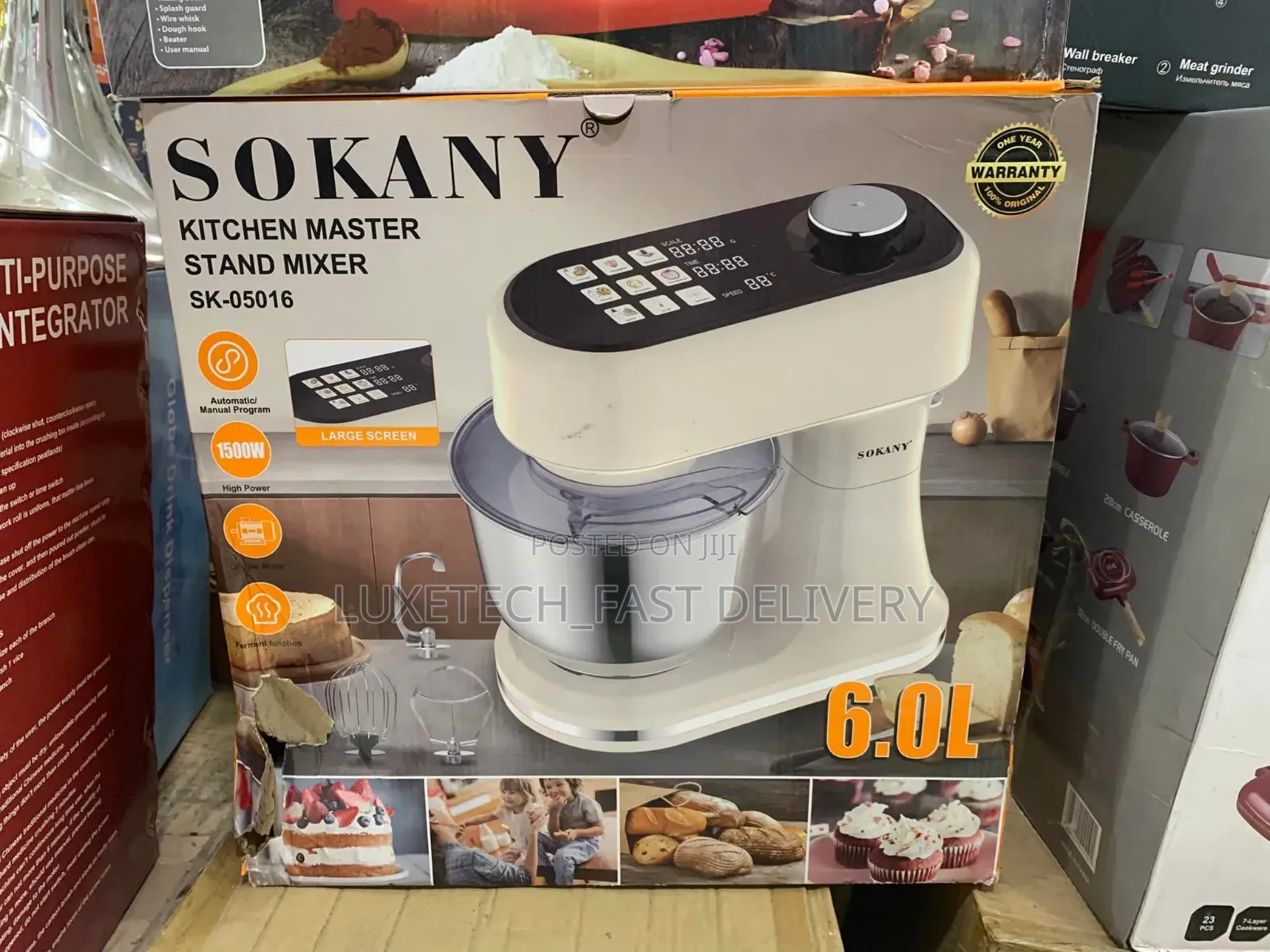 Sokany Digital Stand Mixer 6l
