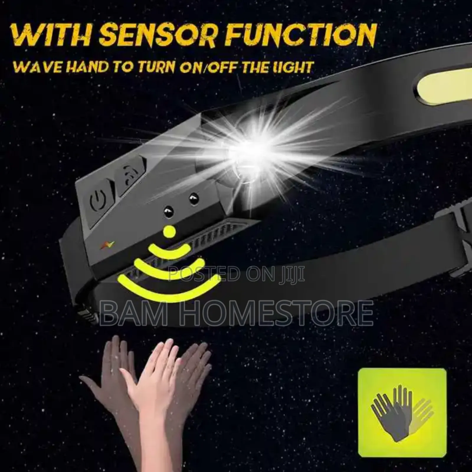 Wearable Head Torch(Motion Sensor Led Headlamp)