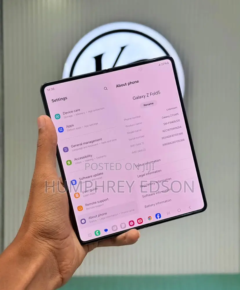 New Samsung Galaxy Z Fold 5 256 GB Black
