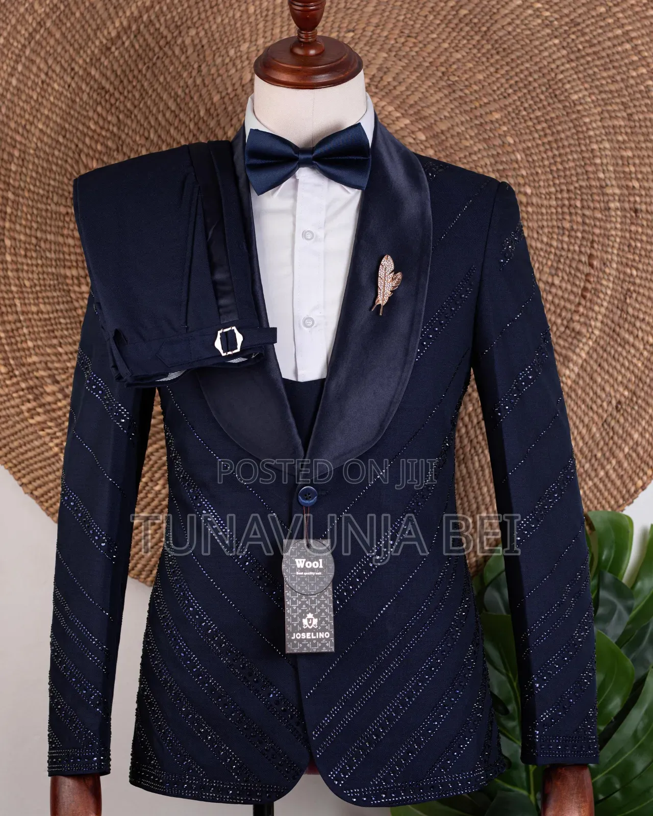 Dark Blue Wedding Suit Classic 