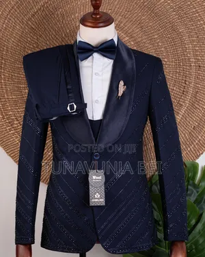 Dark Blue Wedding Suit Classic 