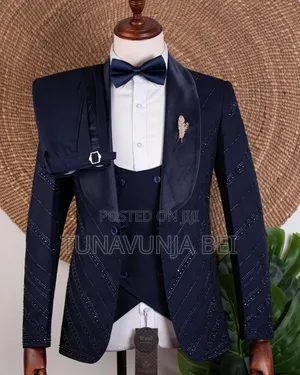 Dark Blue Wedding Suit Classic 