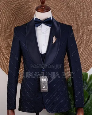 Dark Blue Wedding Suit Classic 