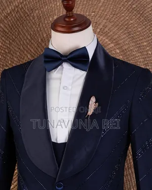 Dark Blue Wedding Suit Classic 