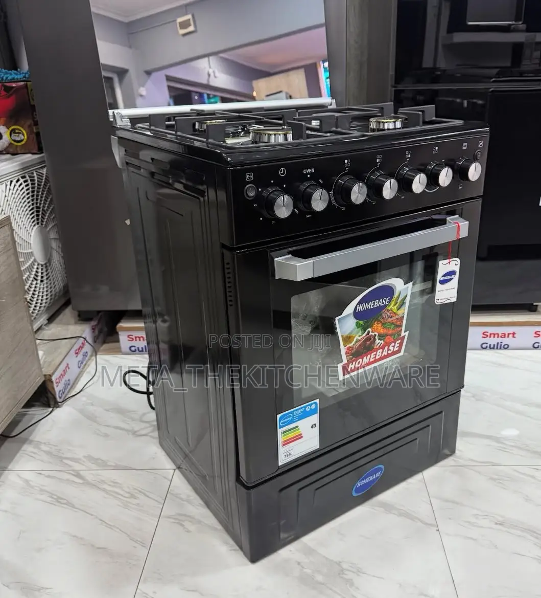 Homebase Cooker 3gas Hob 1electric and Electric Oven 60 X 60 Cm