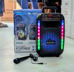 Rechargeable Portable Speaker With Wired Mic/Spika Ya Matangazo