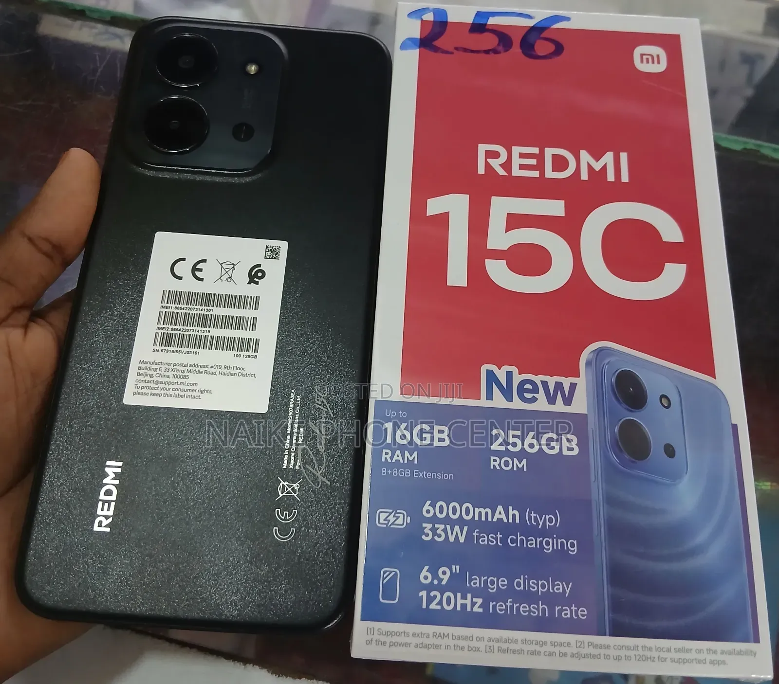 New Xiaomi Redmi 15C 4G 256 GB Black