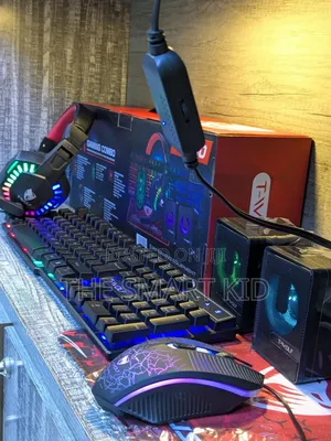 5 In 1 Gaming Combo (Keyboard, Mouse, Headset, Mouse Pad Speaker