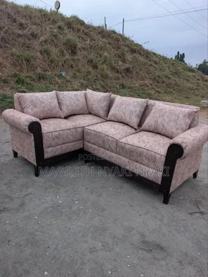Nauza Sofa Set Shape L Ya Kisasa Limenyooka