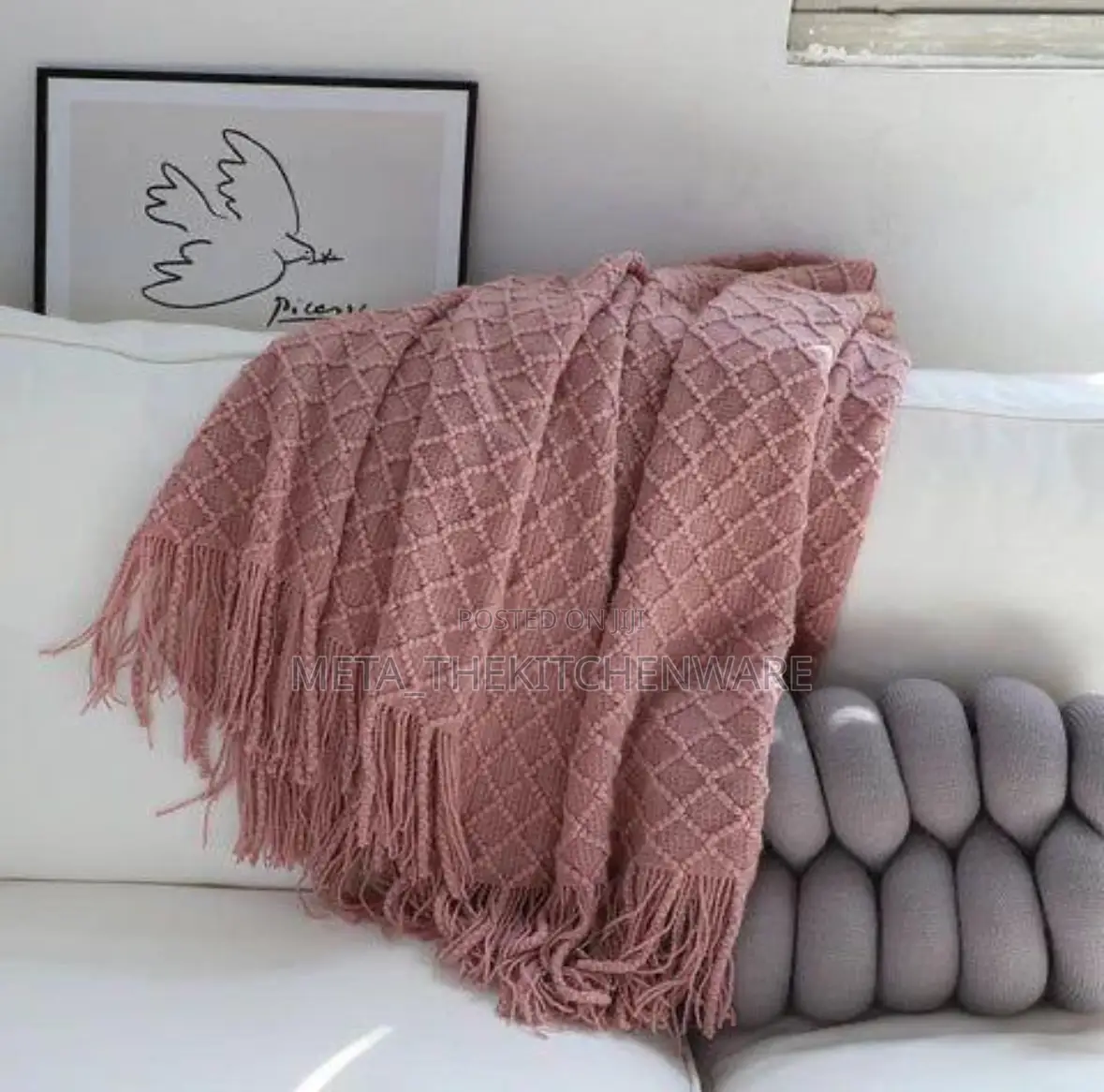 High Quality Knitted Throw Blankets (127 X 152)Cm