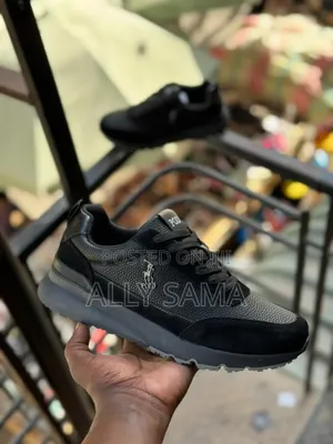 Memen's Sneakers Brand Polo Material Leather
