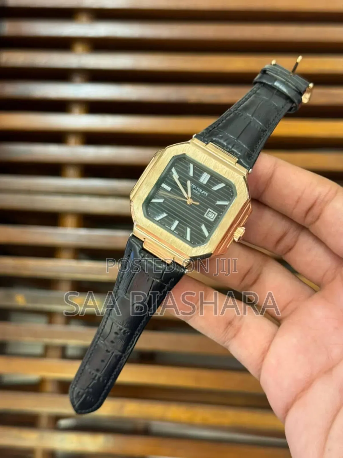 Patek Phillipe Luxury Mechanical Watch Black and Gold