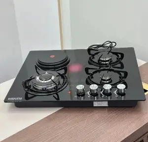 Globalstar Cooktop 3 Gas 1 Electric Plate Tempered Glass