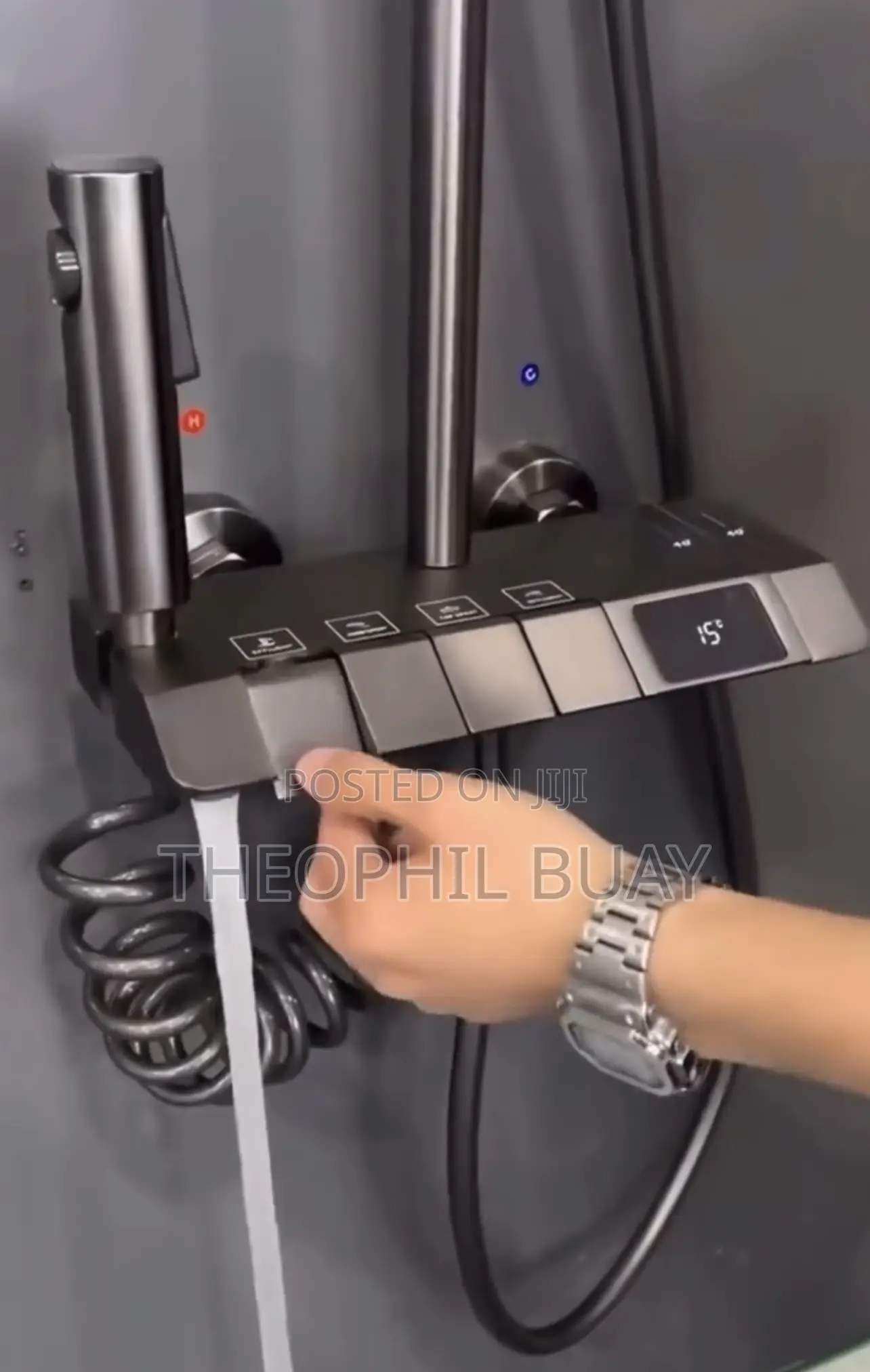Shower Mixer With Temperature Reader Two Way