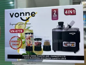Vonne 4 in 1 Food Processor (Blender, Chopper, Grinder and Crusher)
