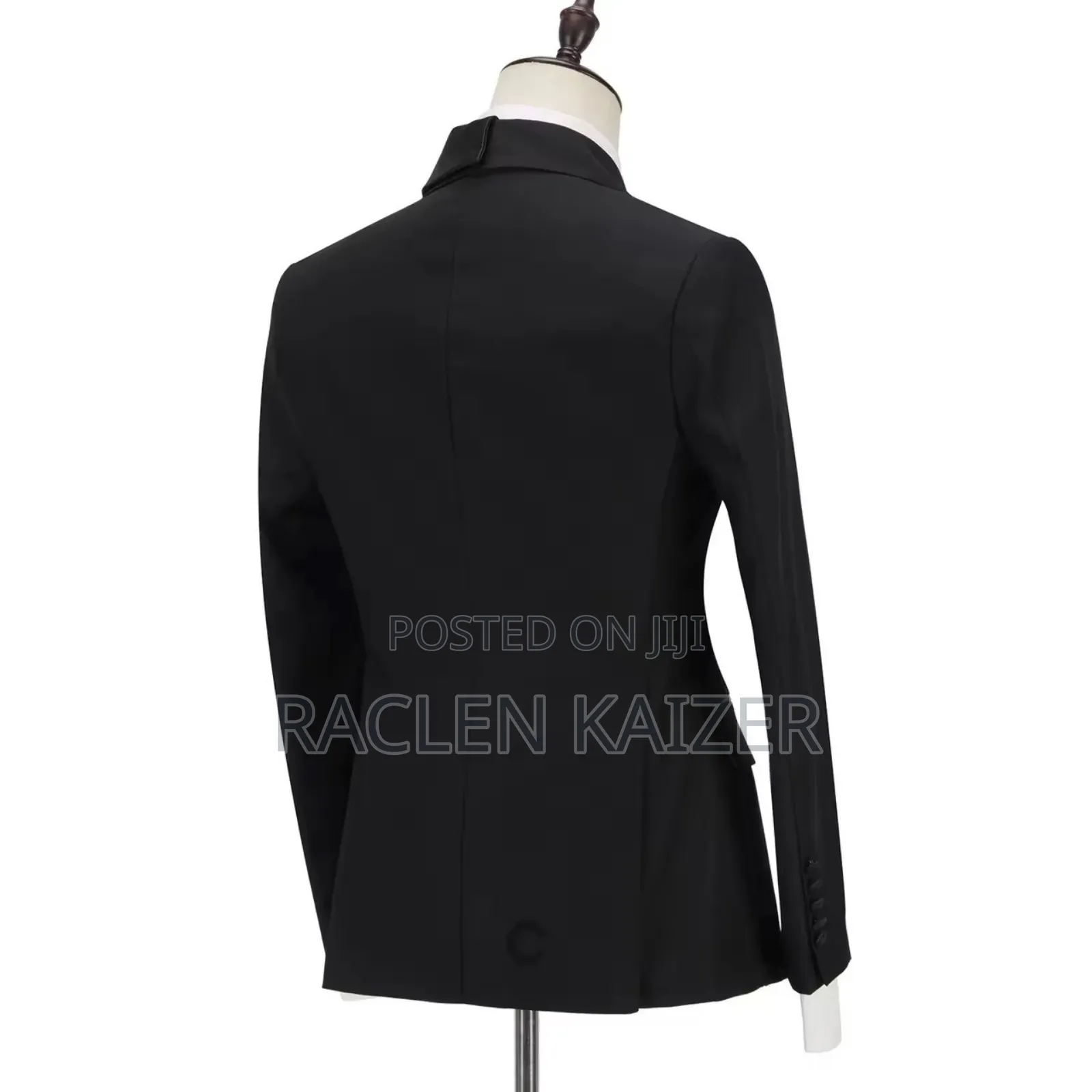 Black Tuxedo Suit With a Gold Chain