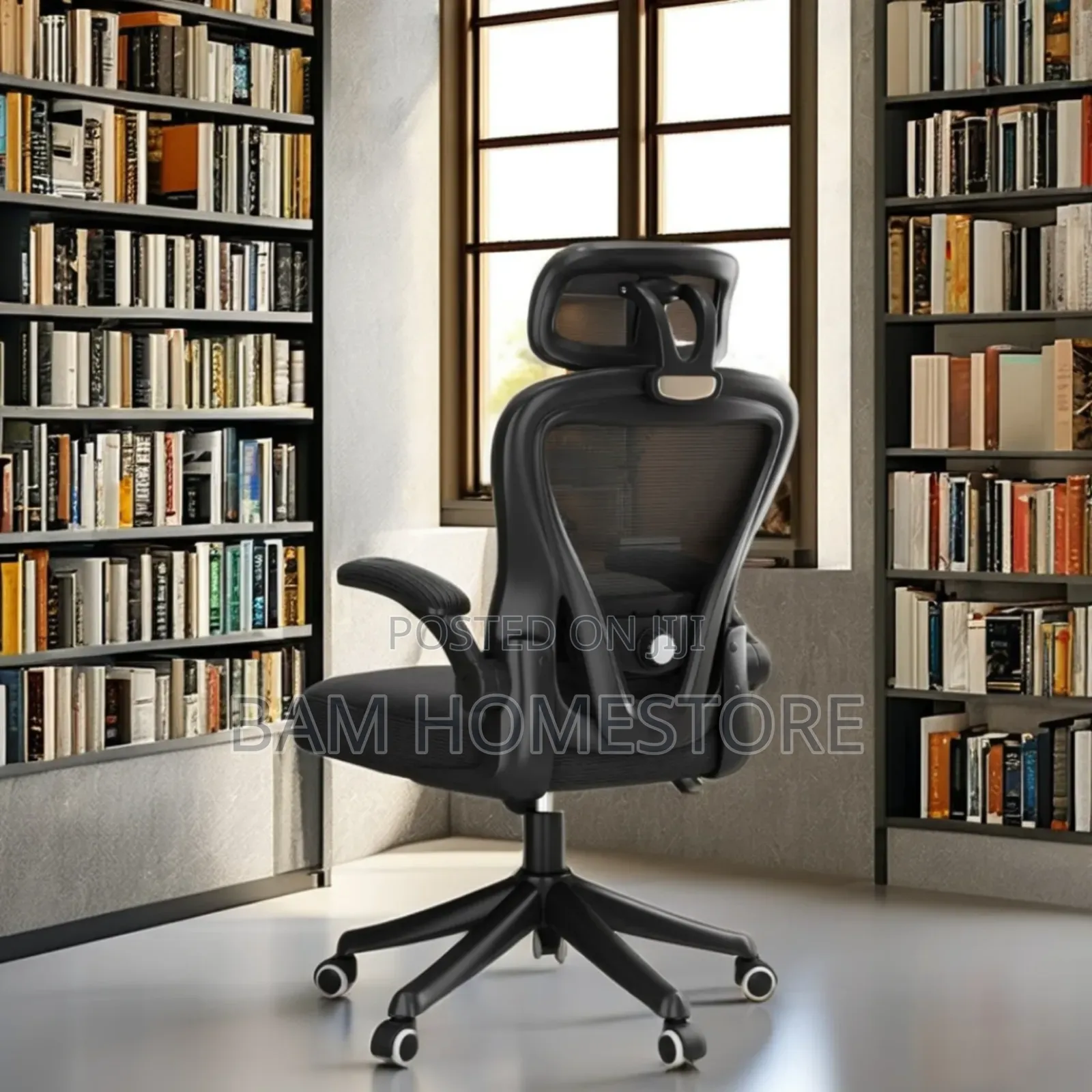 Ergonomic Mesh Office Chair With Headrest